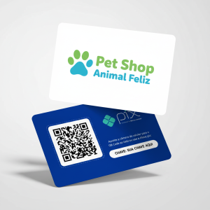 Faça a sua placa pix para pet shop
