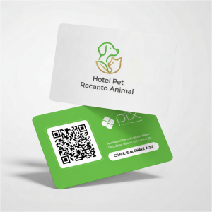 Placa Pix Personalizada Hotel Pet Recanto Animal, Plaquinha Pix QR Code