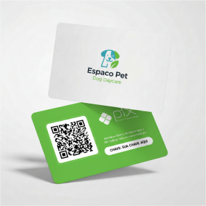 Plaquinha de Pix Creche Canina Espaço Pet, Placa QR Code Pix Personalizada